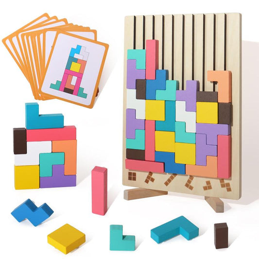 Wooden Stacking Puzzle Toy (1 Set)