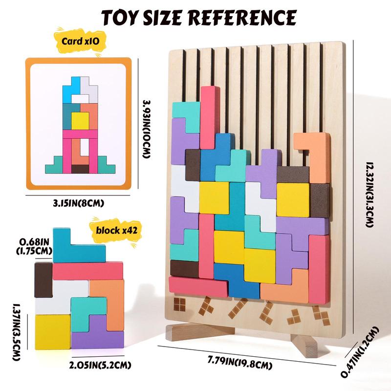Wooden Stacking Puzzle Toy (1 Set)