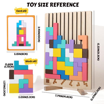 Wooden Stacking Puzzle Toy (1 Set)