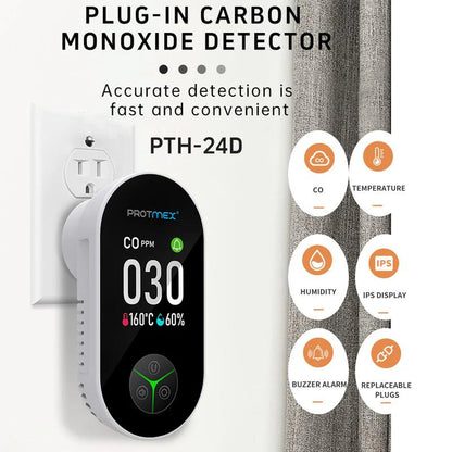 Portable Carbon Monoxide Detectors & Natural Gas Detector Plug in