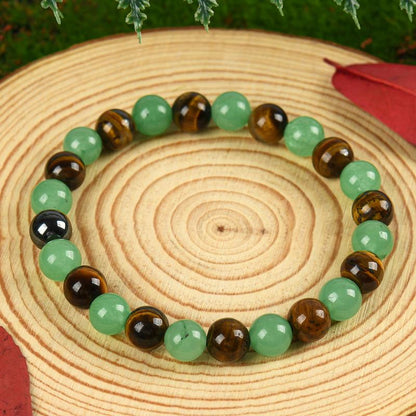 1pc Arpurraina Money Attraction Bracelet with Green Aventurine & Tiger Eye