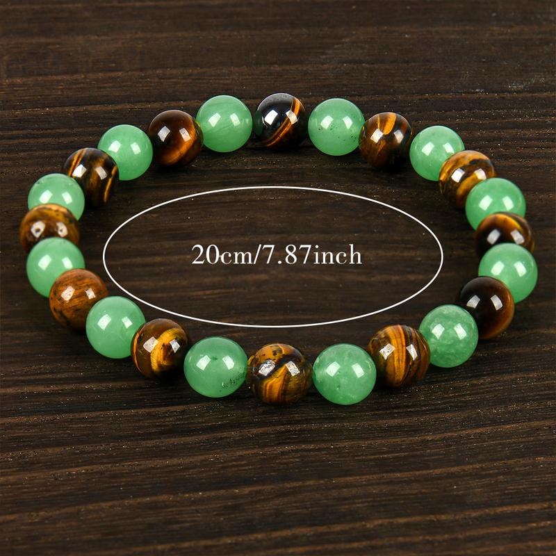 1pc Arpurraina Money Attraction Bracelet with Green Aventurine & Tiger Eye