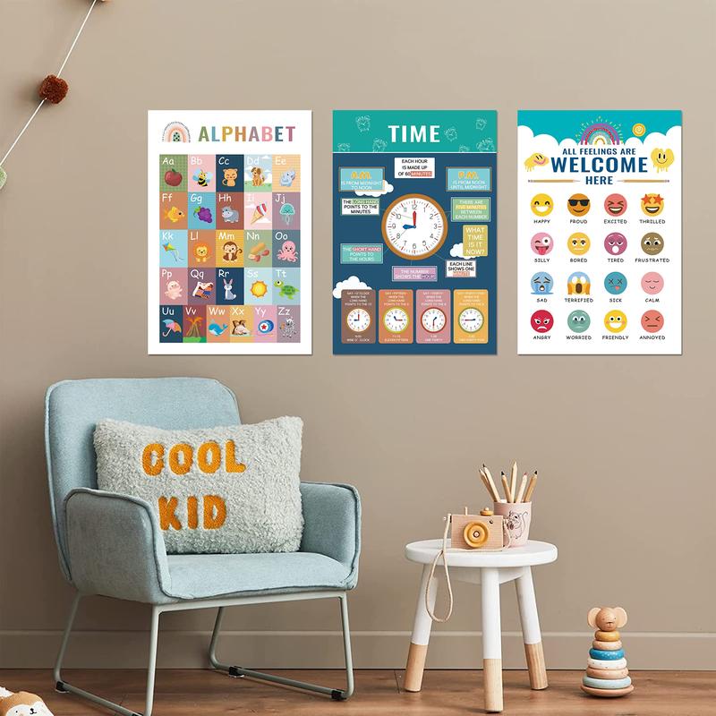 16 Boho Educational Posters for Toddlers