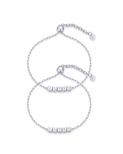 14K Gold Plated Adjustable Matching Bracelets for BFF