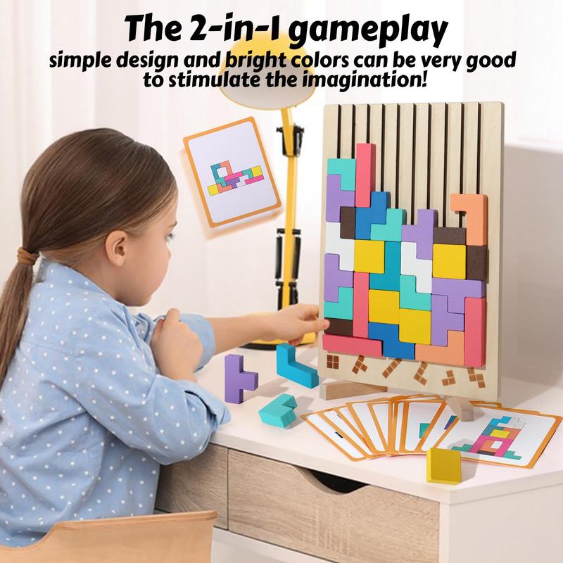 Wooden Stacking Puzzle Toy (1 Set)