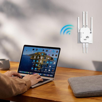 WiFi Extender 2025, 1200Mbps Dual Band (5GHz/2.4GHz) Signal Booster, Covers 10,000 sq
