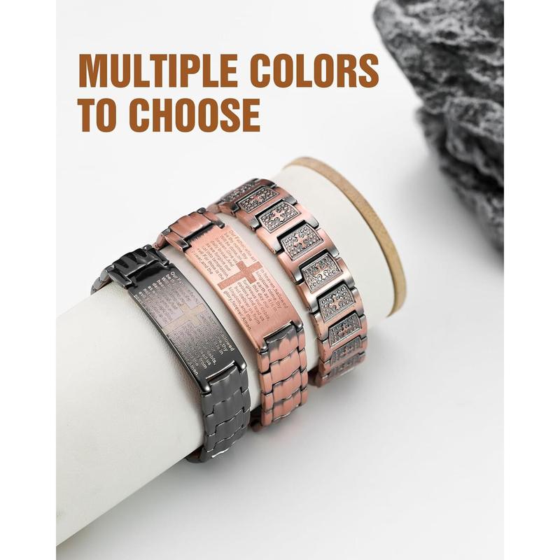Jecanori 2X Copper Magnetic Bracelet for Men,Ultr