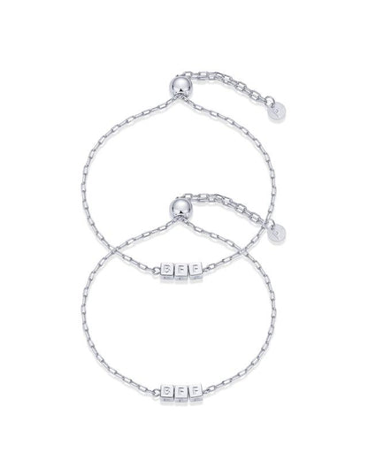 14K Gold Plated Adjustable Matching Bracelets for BFF