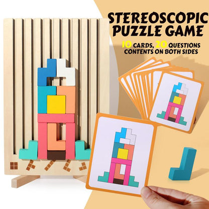 Wooden Stacking Puzzle Toy (1 Set)